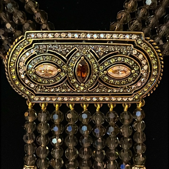 Heidi Daus Swarovski crystal Art Deco necklace - Picture 12 of 15